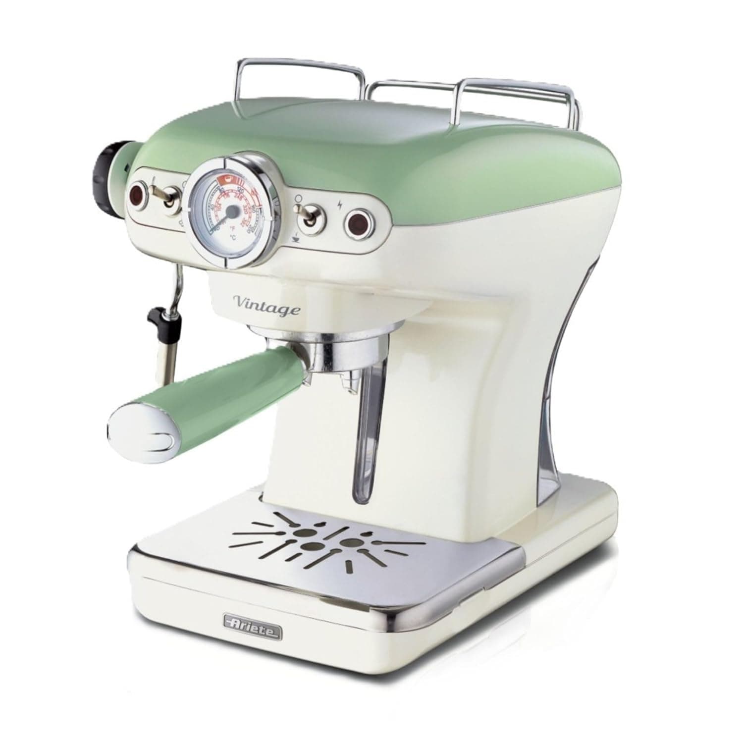 Ariete 1389A Coffee Machine Vintage, 850 W, 2 Cups, Green