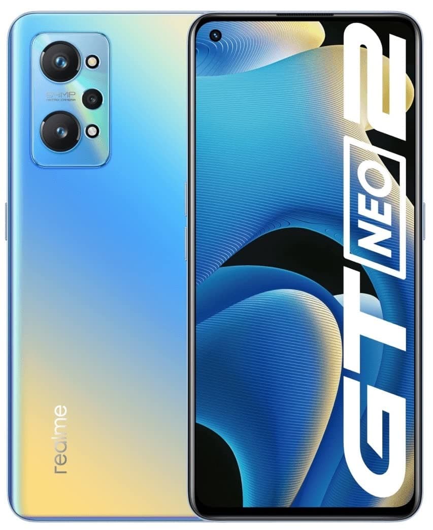 Realme GT Neo2 Dual-SIM 256GB ROM + 12GB RAM (GSM | CDMA) Factory Unlocked 5G Smartphone (Neo Blue) - International Version