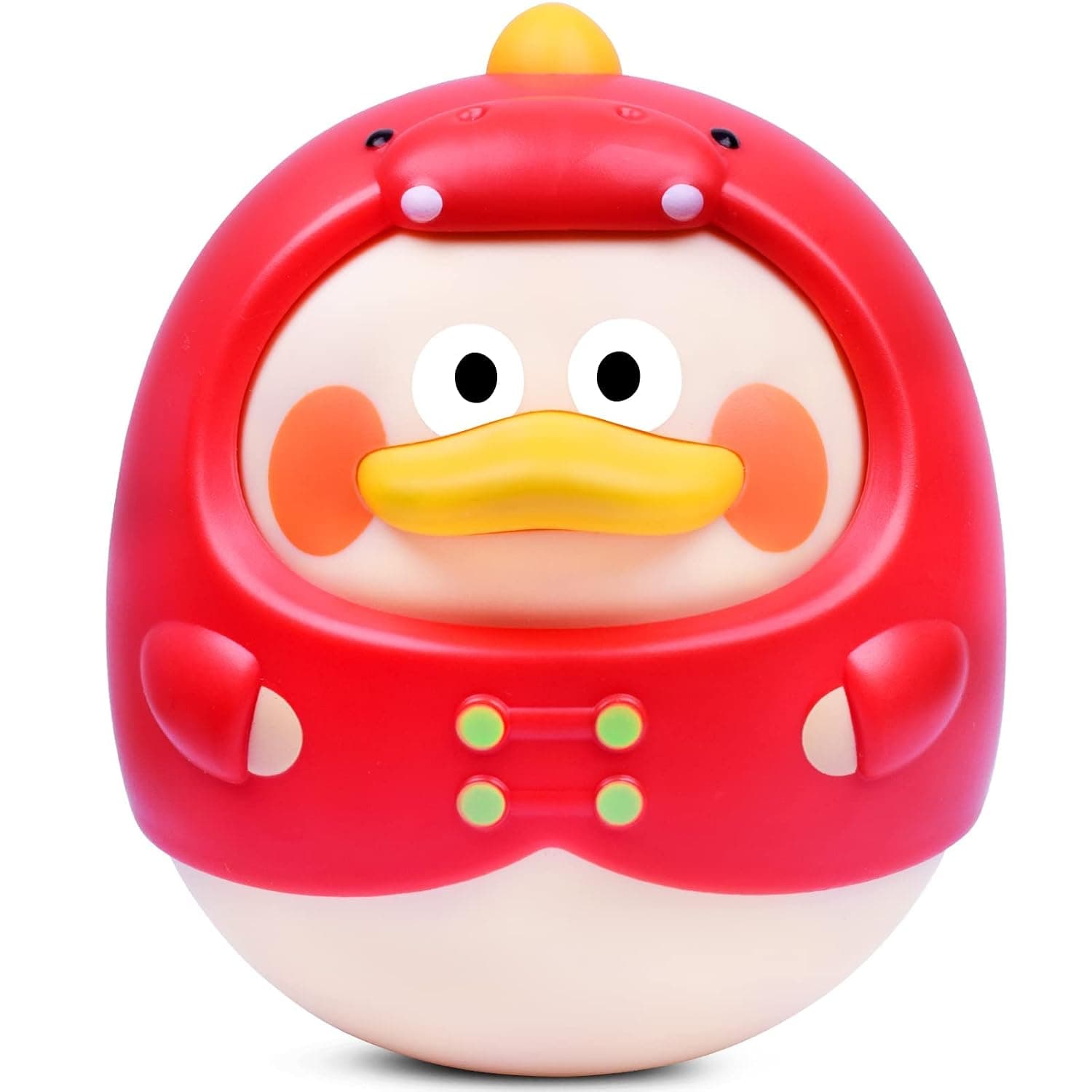 Roly Poly Baby Toys 6 to 12 Months,tummy Time Toys Musical Wobbler Toy,tumbler Early Education Toys,tinkling Sound Newborn Gift for 0 6 Months,12 18 Months Old Baby for Infant Boy Girl Gifts Red