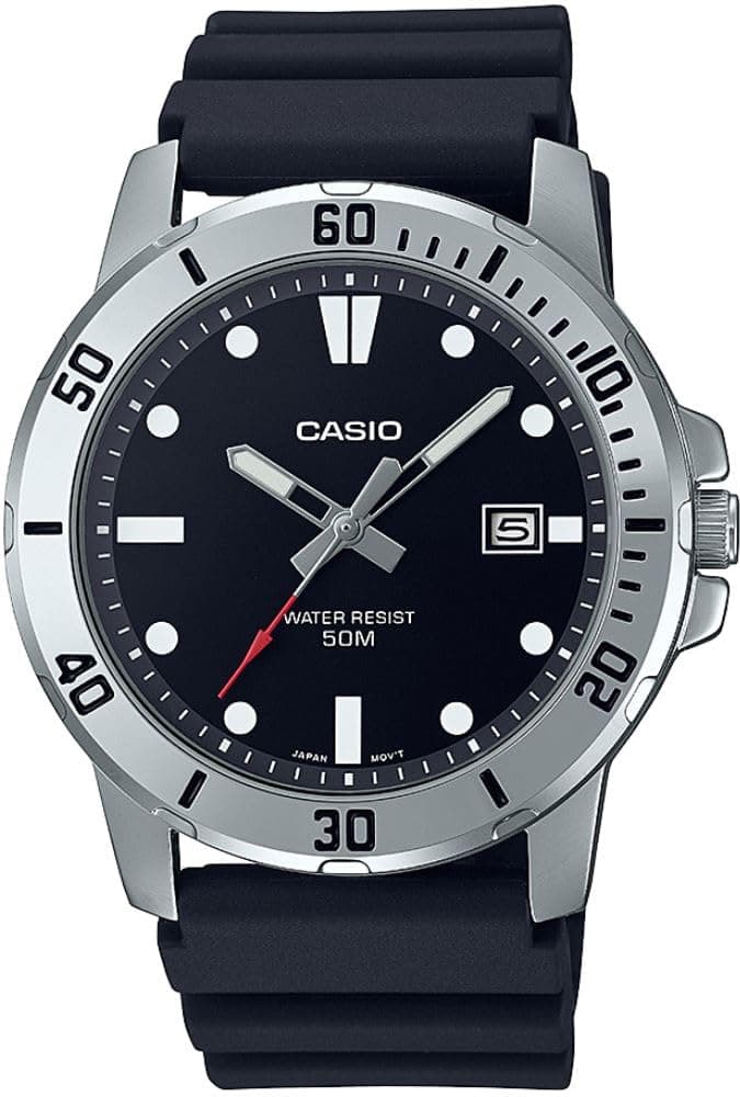 Casio Men's Watch - MTP-VD01-1EVUDF Black Dial