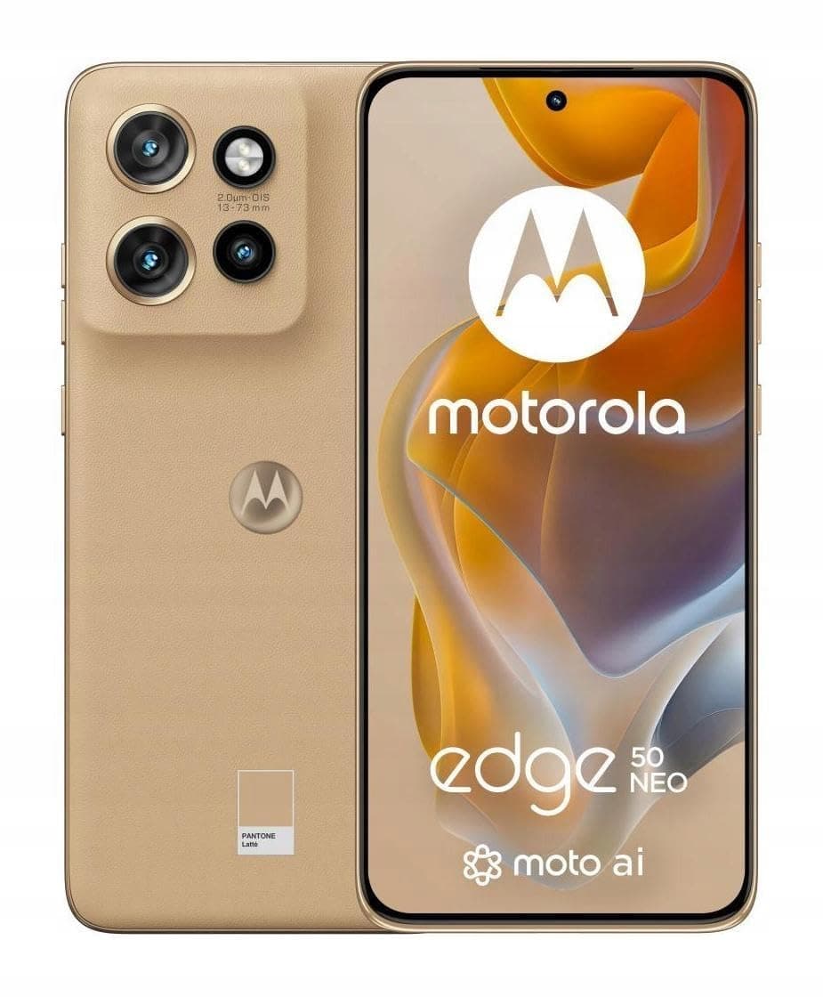 Motorola Edge 50 Neo Dual-SIM 256GB ROM + 8GB RAM (GSM Only | No CDMA) Factory Unlocked 5G Smartphone (Pantone Lattè) - International Version