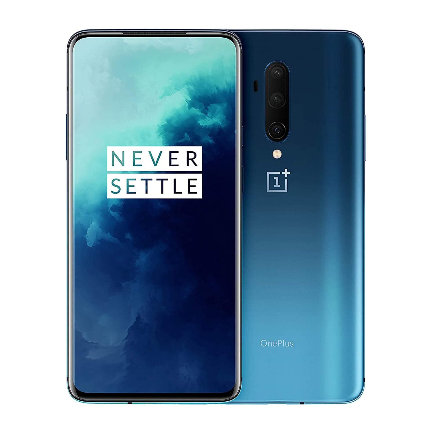 ONEPLUS 7T Pro 8Gb 256Gb UK Eu Factory Unlocked Dual Sim Global Hd1913 Gsm Only Haze International Version Mobile (Blue)