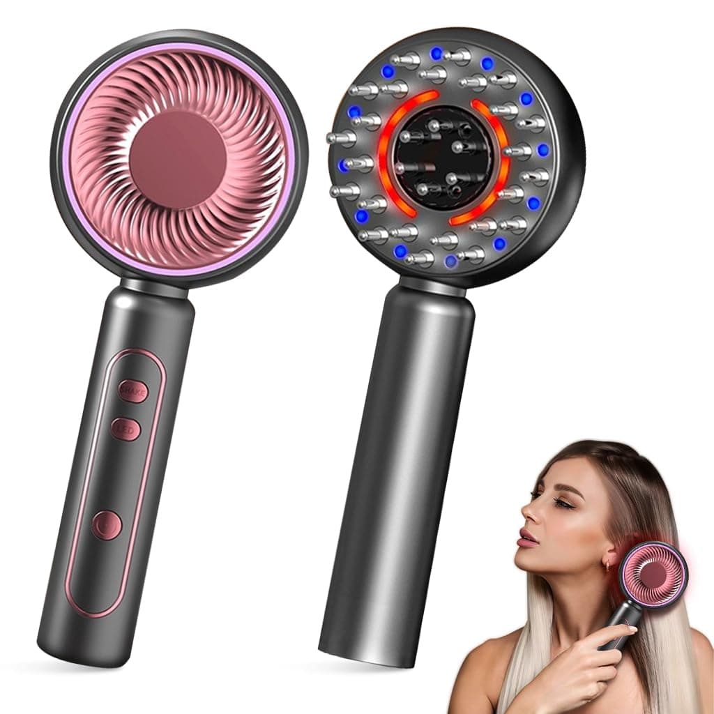 HANNEA® Scalp Massaging Brush, Shiatsu Hair Scalp Massager for Relaxation & Hair Care, Soft Silicone Bristles, IPX7 Waterproof, Improves Scalp Circulation, for Shower or Dry Use, Unisex Design