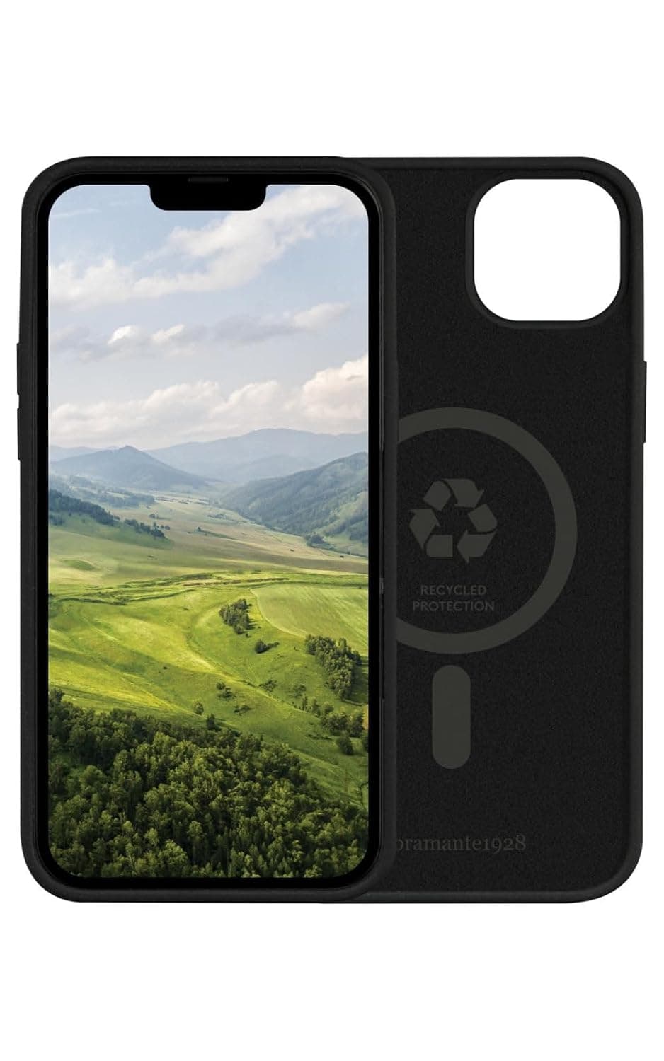 Dbramante1928 Monaco Back Case for iPhone 14 Max, Night Black