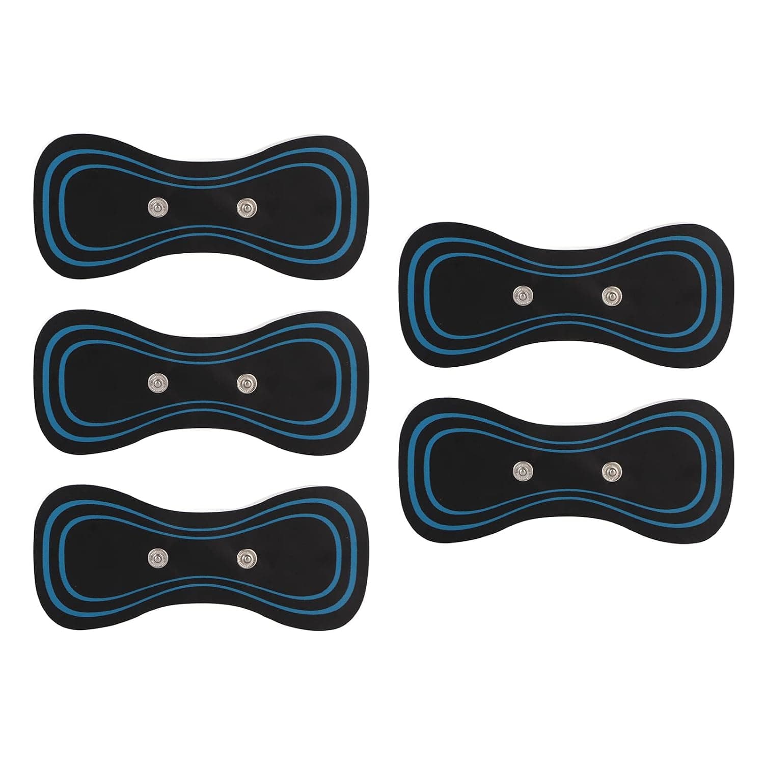 5pcs Portable Cervical Massage Pad, Electric Neck Massager with Premium PU Material for Comfortable Neck Fixation and Deep Relaxation