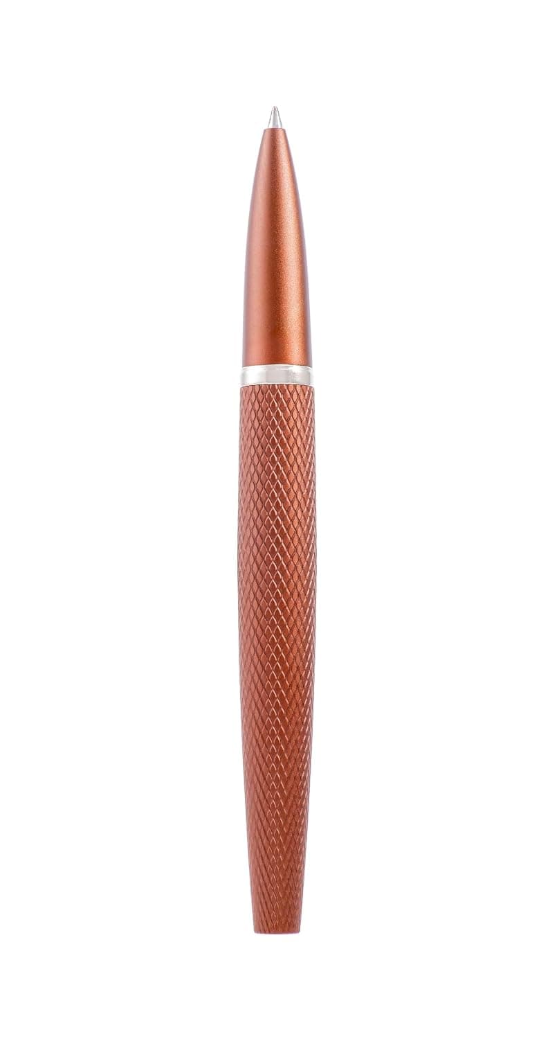 DIPLOMAT Viper Brown Guilloche Rollerball Pen - Aluminium Body - Strong and Elegant