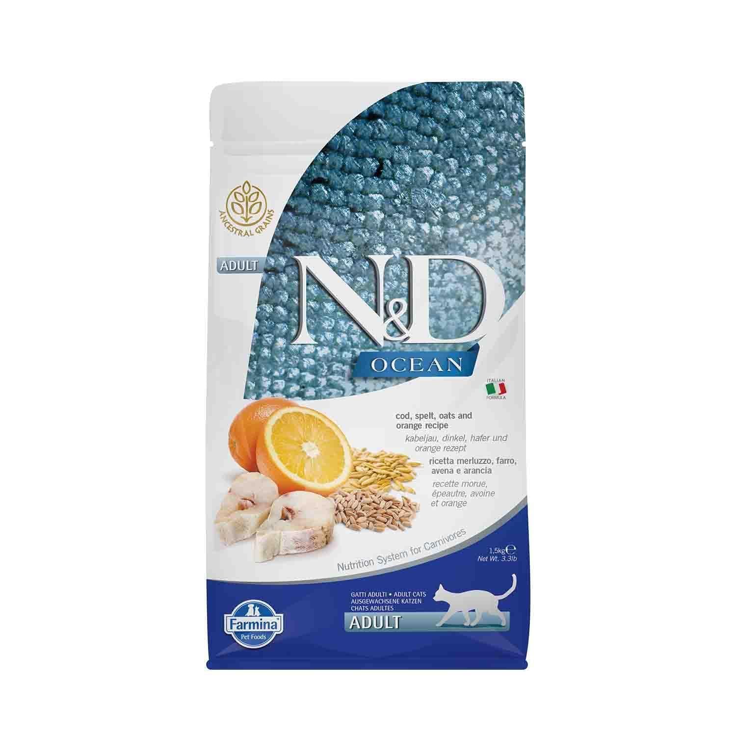 Farmina OCEAN CAT CODFISH & ORANGE 1.5 Kg