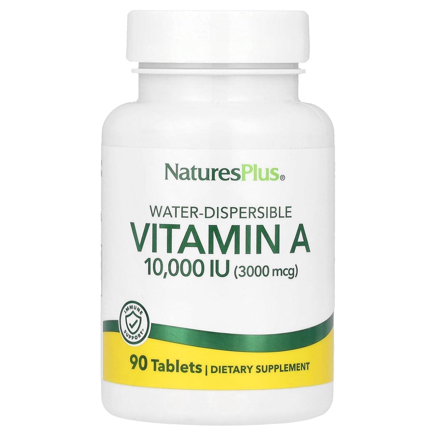 Nature's Plus Vitamin A 10000 Iu Water-dispersible 90s Tabs