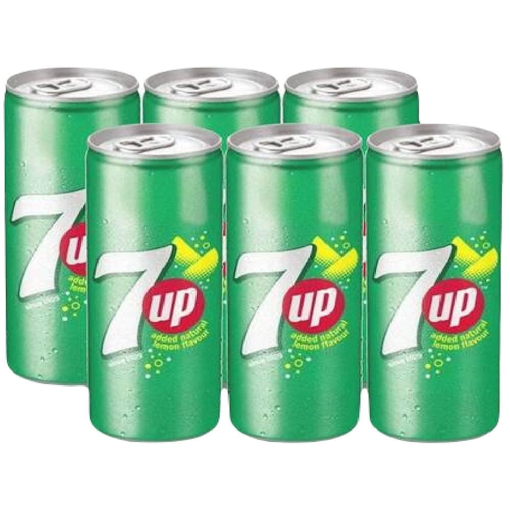 7UP Sparkling Drink Can, 325Ml x 6 Pcs