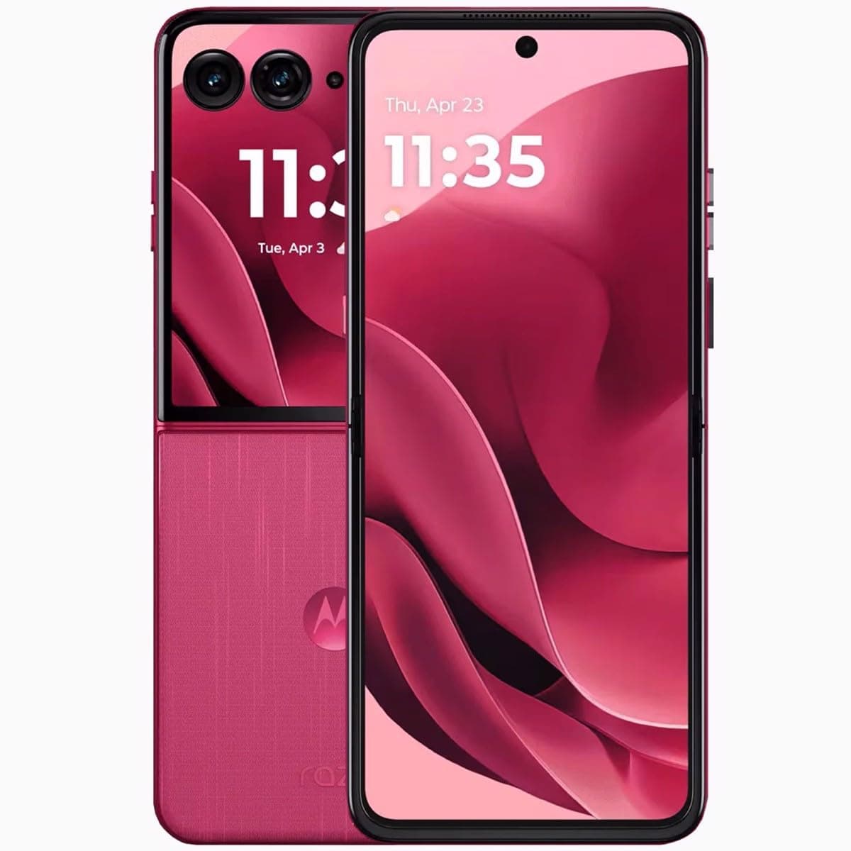 Motorola Razr 60 Ultra DUAL-SIM 512GB ROM + 16GB RAM (GSM Only|No CDMA) Factory Unlocked 5G Smartphone (Pantone Cabaret) - International Version