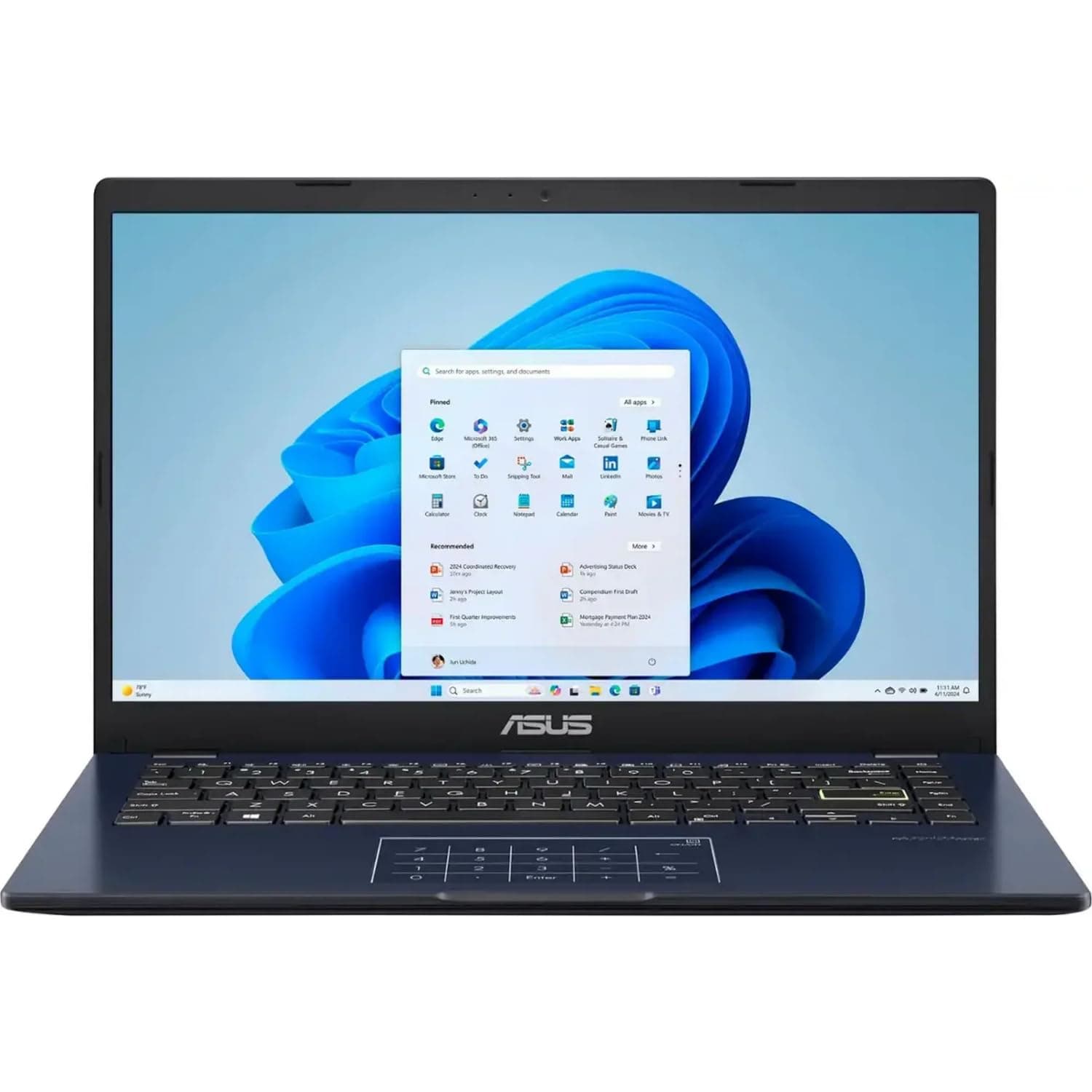 ASUS Laptop, 14-inch FHD Display, Intel Pentium Silver N6000, 4GB RAM, 64GB eMMC Storage, Windows 11 Home in S Mode, Intel UHD Graphics, Star Black, E410KA-PM464