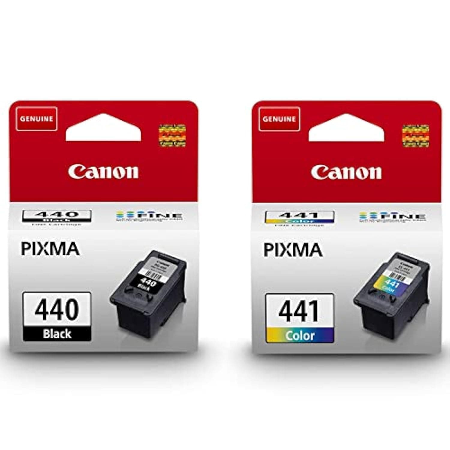 Canon 440 Black and 441 Tricolor Ink Cartridges for Printer
