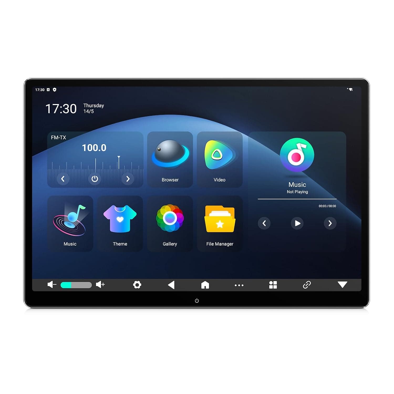 XTRONS 14" Android 4+64 Rotatable Car Headrest Monitor Tablet for Back Seat | 1 pcs QLED IPS Touch screen Built-in Speakers with 4G Wi-Fi, Support HDMI/FM/Bluetooth/Mirror Link/Mutual Control