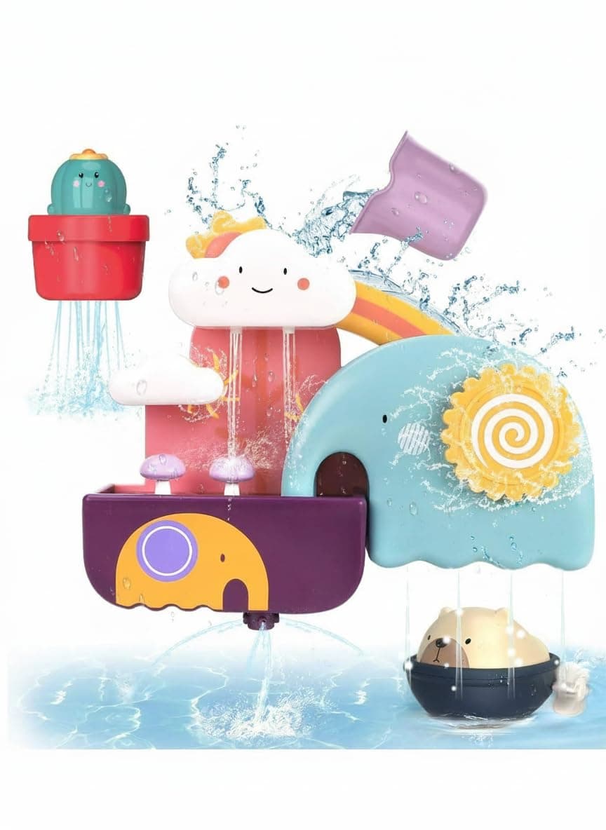 Baby Bath Toys Game, Shower Bath Baby Toy for 1,2,3+ Year Old Boy Girl Toddler Gift Toys Set, Kids Shower Baby Bath Toys for 1 2 3 4 5 Years Old Girls Boys Toddlers Kids Children Gift Toys Set