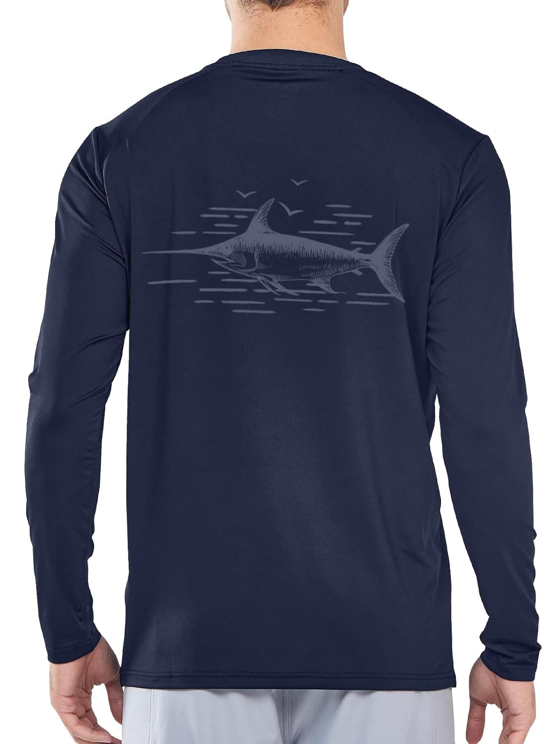 NORTHYARD Men's Sun Protection Swim Shirts UPF 50+ Long Sleeve Rash Guard