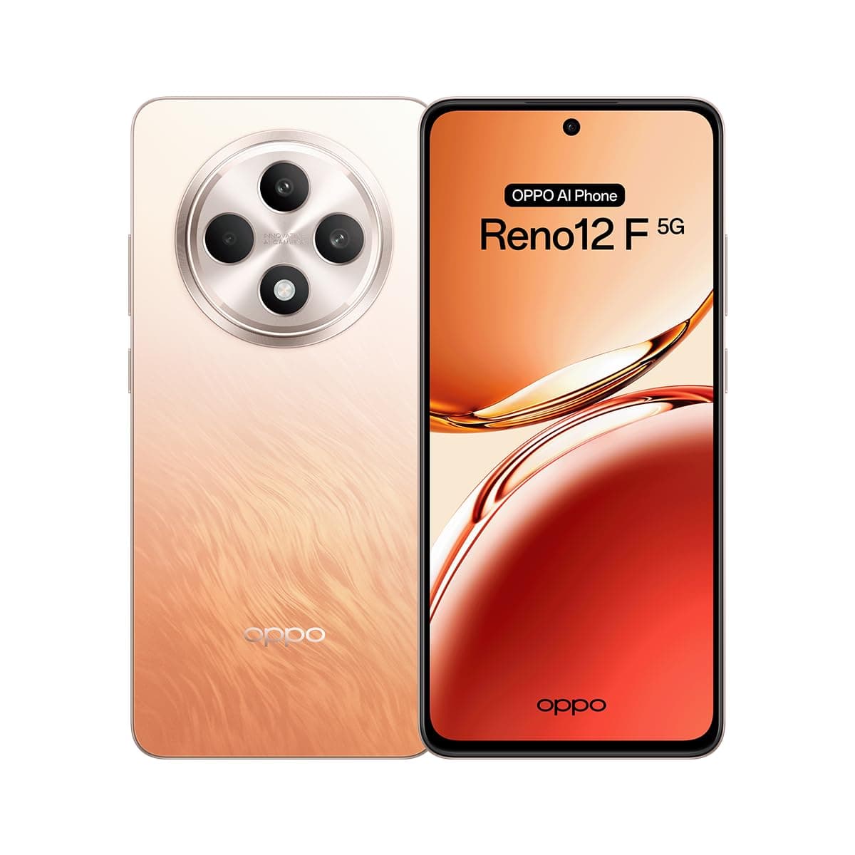 Oppo Reno12 F Dual-SIM 256GB ROM + 8GB RAM (GSM Only | No CDMA) Factory Unlocked 5G Smartphone (Amber Orange) - International Version