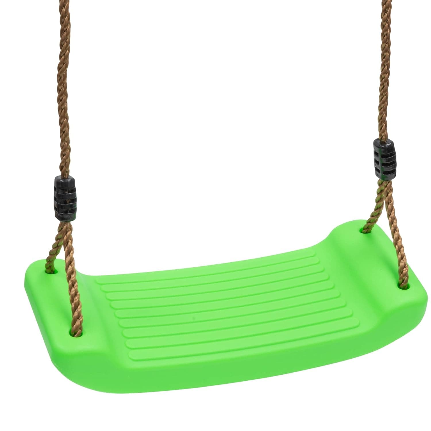 Tanness Childrens Swing Seat with Adjustable Ropes | Safety Grip and Anti Slip Moulded Replacement Swing Seat Kids Toys | Weatherproof Garden Accessories - Light Green