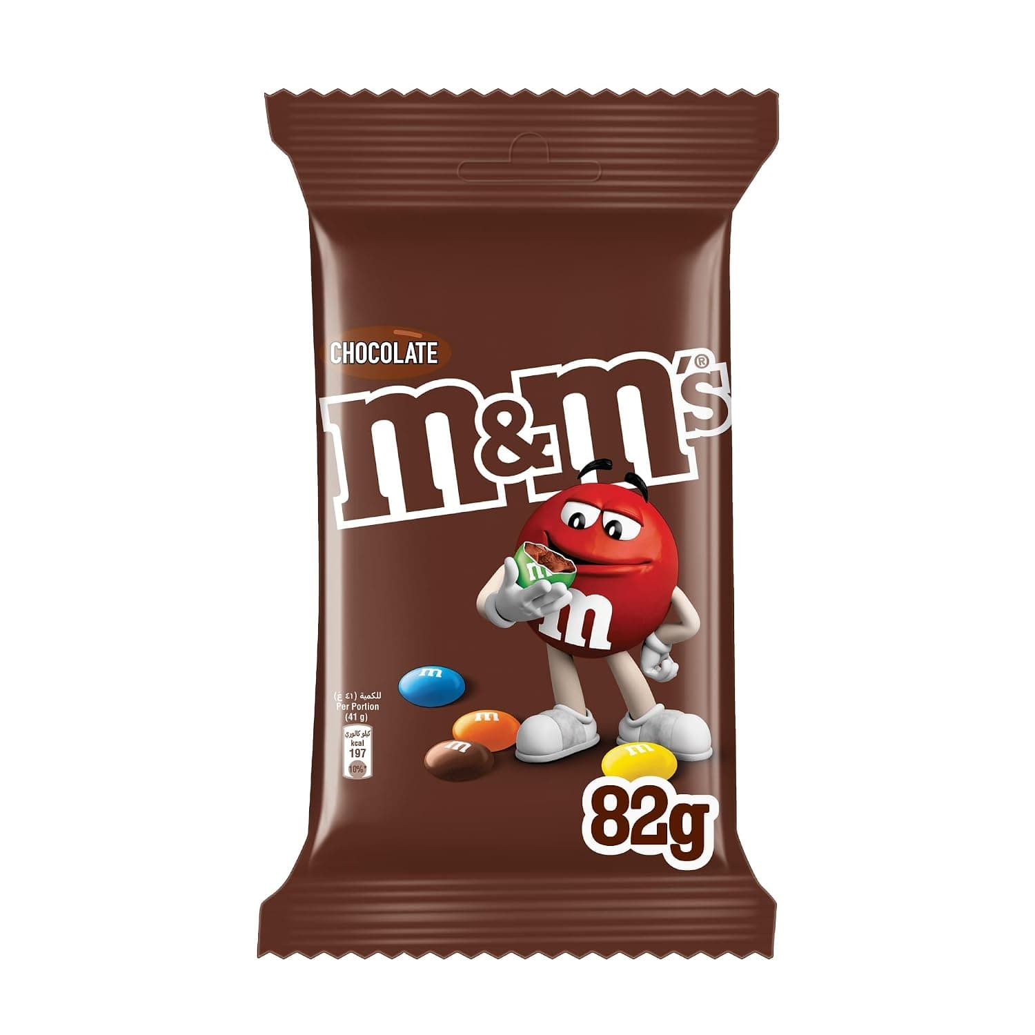 M&M's 301486 Chocolate Treat Bag 82g, Aluminium, White