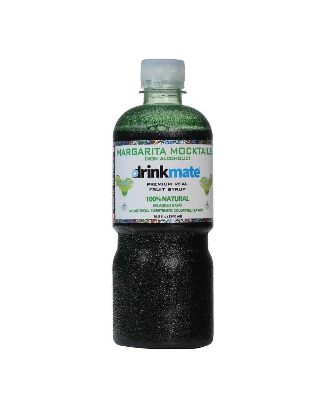 Drinkmate Premium Beverage Flavor Syrup, Made in Italy, Margarita Moctails Flavor, Low Sugar, Low Calories, 16.9 Ounces (Single Pack)