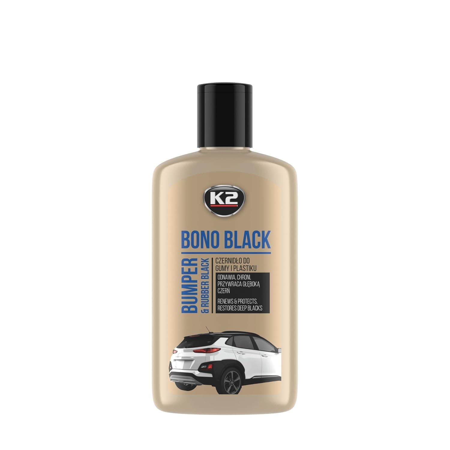 K2 Car Bono Black Bumper And Rubber Care, bumper and plastic restorer 200ml