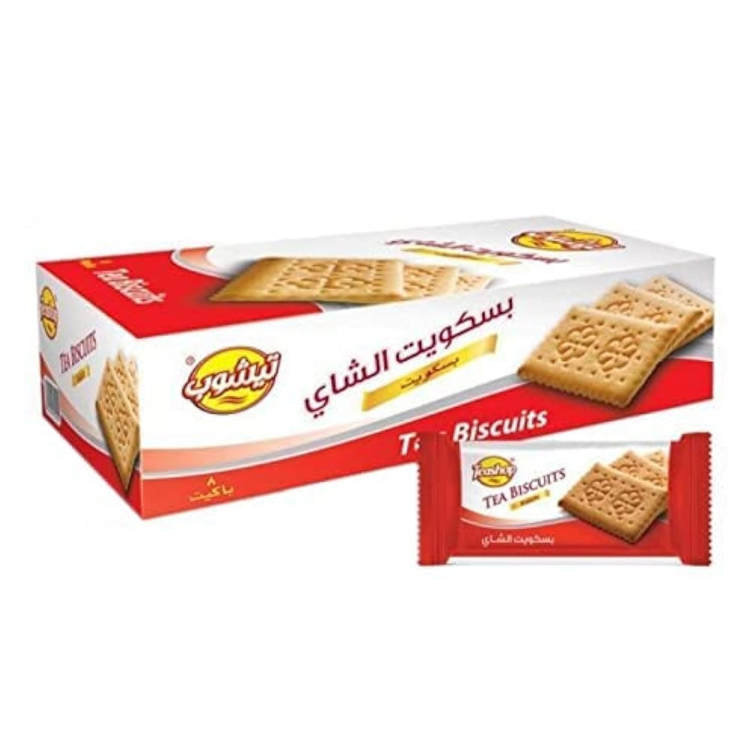 بسكويت شاي من تيشوب، 8 × 70 جم