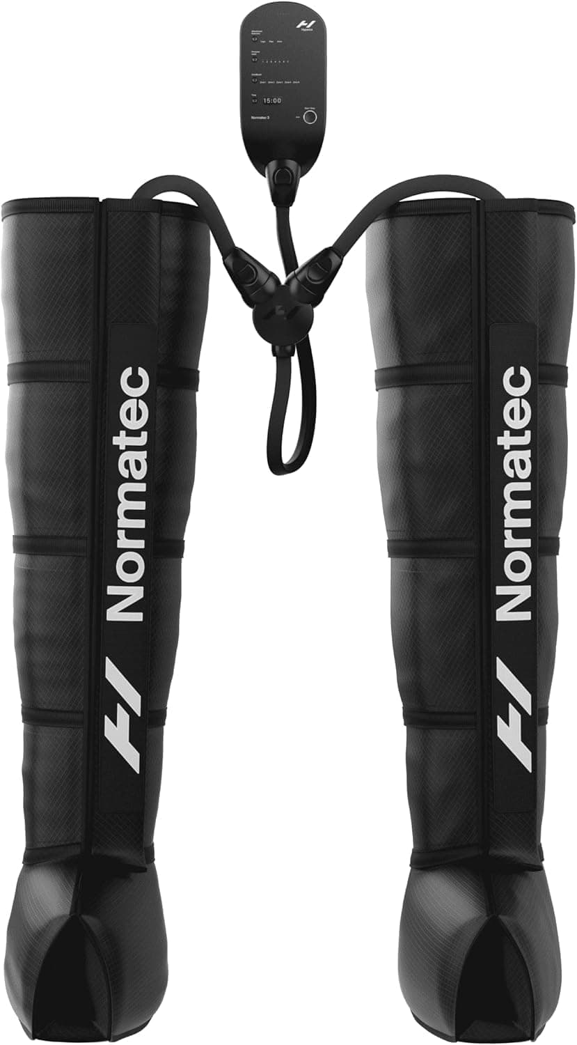 Hyperice Normatec 3 - Recovery System with Patented Dynamic Compression Massage Technology (Normatec 3 Standard Size Legs) FSA-HSA Approved | Relieves Muscle Pain | Reduces Tension & Swelling | 7 Levels | Improves Circulation | ZoneBoost | TSA