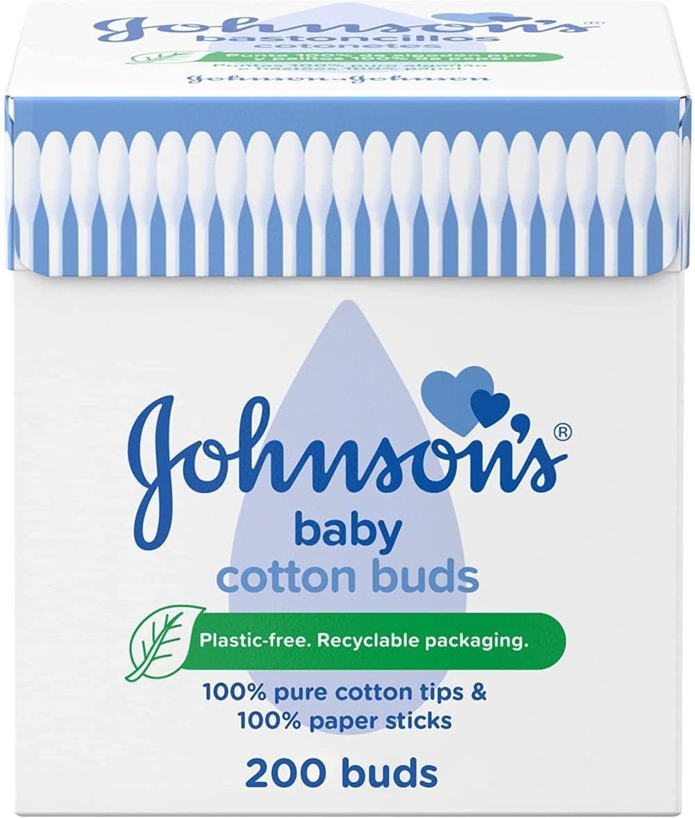 Johnson Baby Cotton Buds - Pack of 3, Total of 300 Buds