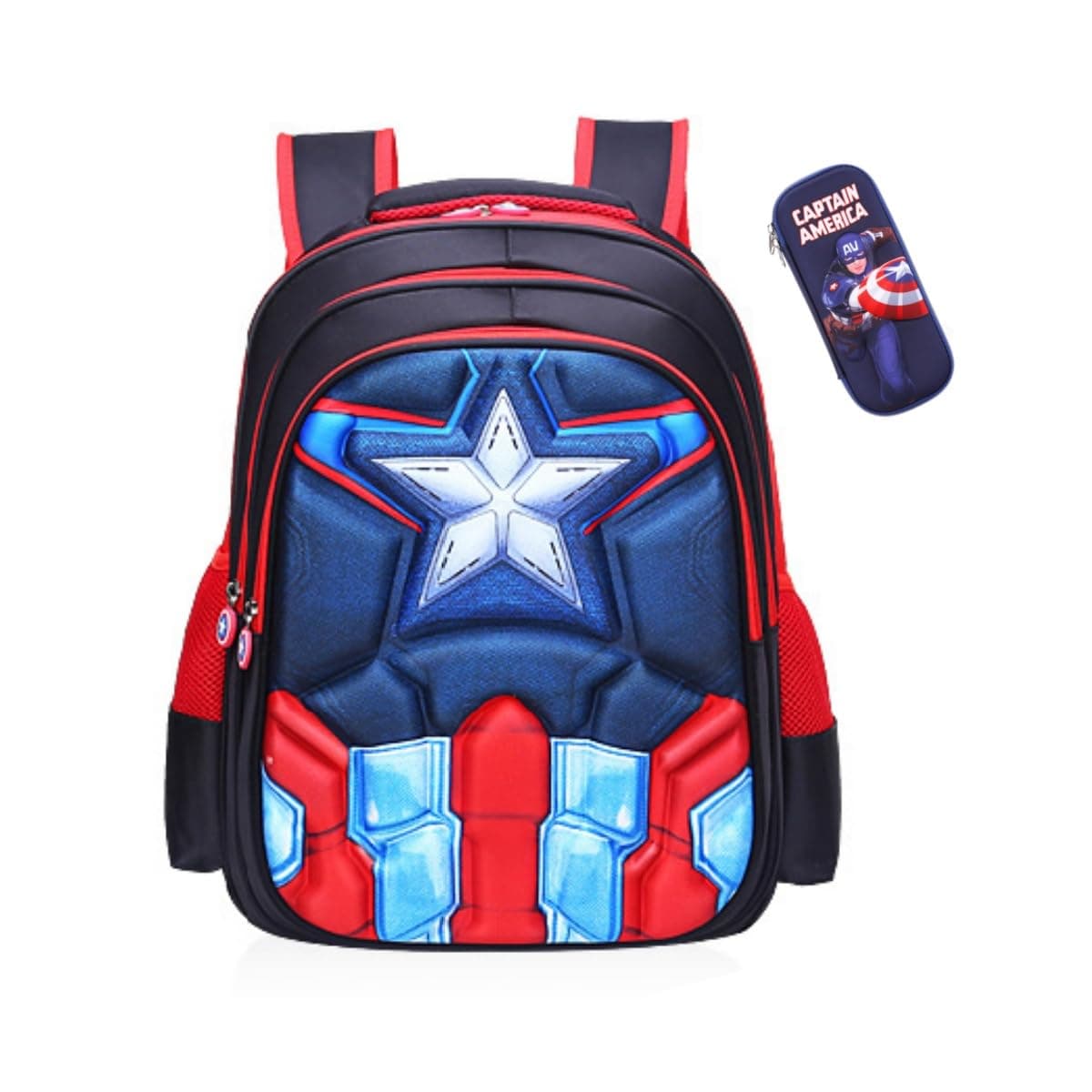 Boys Backpack with pencil case kids bags School Bags For Boys,Waterproof Backpacks Child Book bag Kids Shoulder Bag Satchel Knapsack - multi