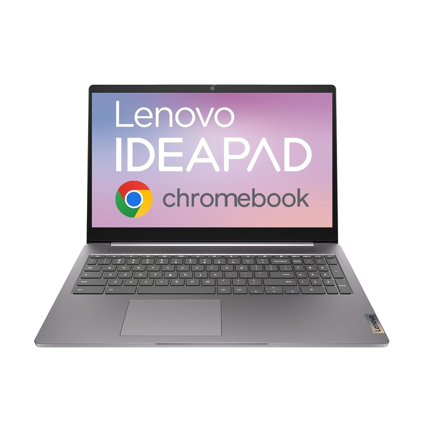 Lenovo IdeaPad 3 Chromebook Laptop | 15.6" Full HD Laptop | Intel Pentium Silver N6000 | 8GB RAM | 128GB eMMC | Chrome OS | Arctic Grey