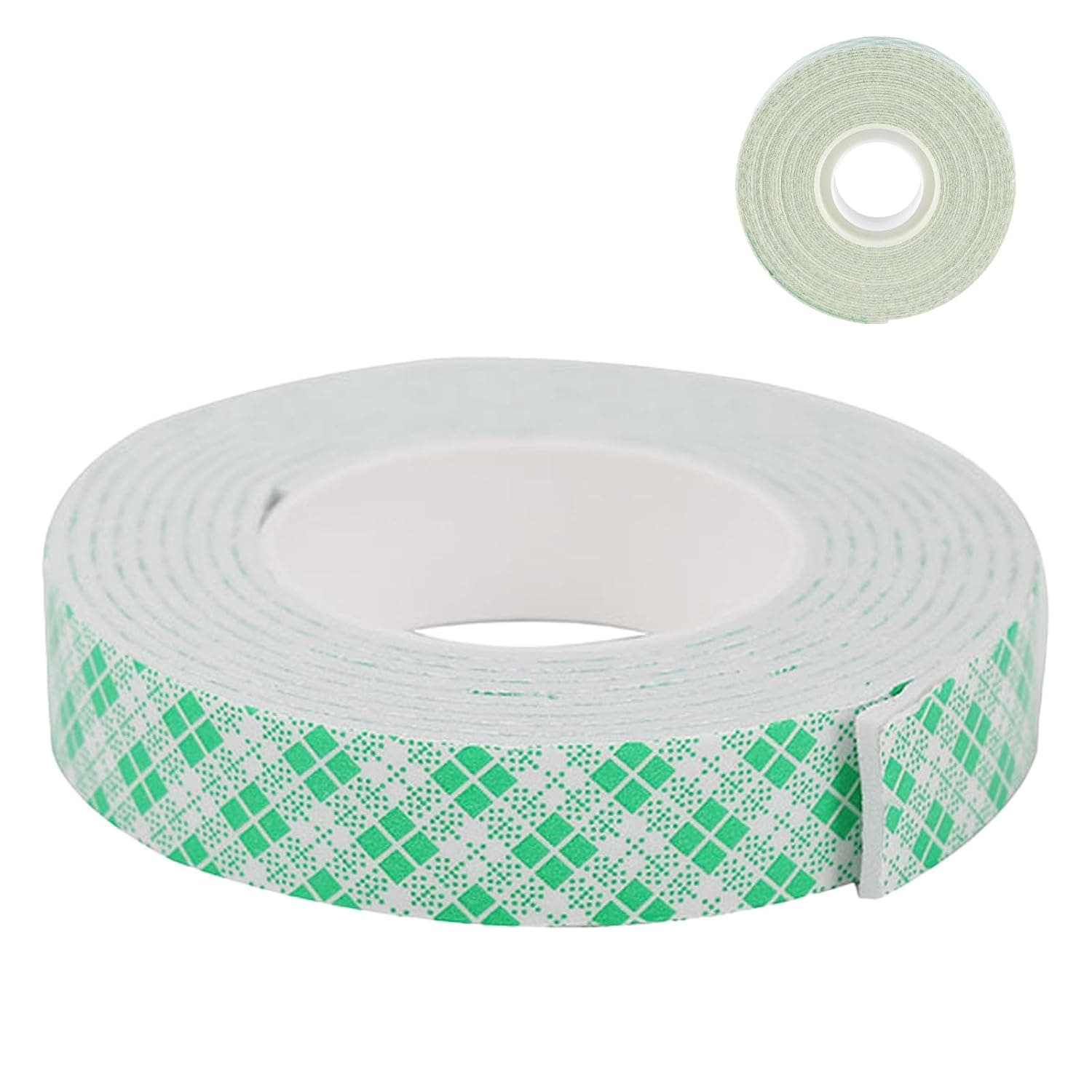Indoor Duty Foam Tape, 1.5cm*2m, Multi-Surface, Double Sided Adhesive Tape, No Tools, used for bonding, connecting, and installing (White)