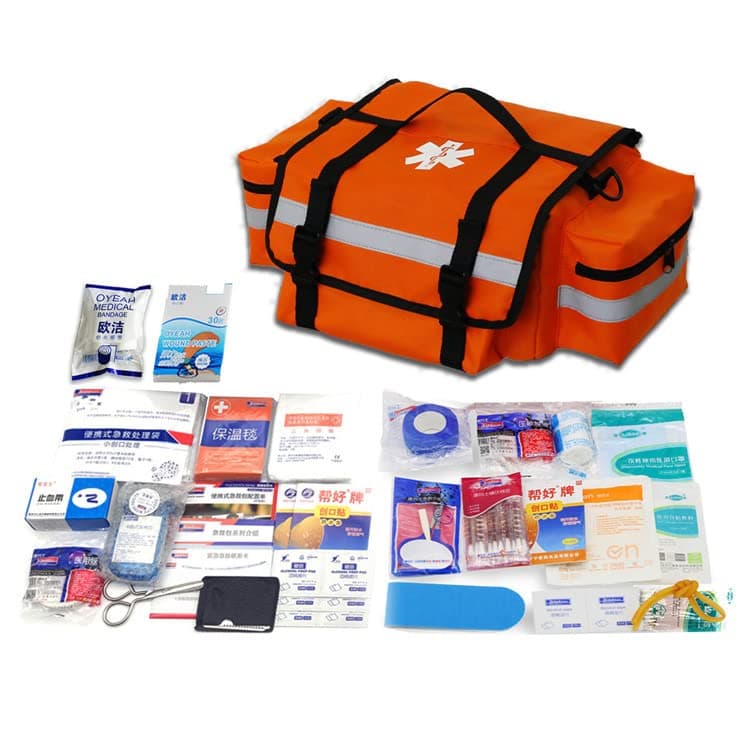 First Aid Responder Trauma Bag Family Medical Bag EMT Handheld Emergency Package Backpack Pouch Equipment for Home and Outdoor Use