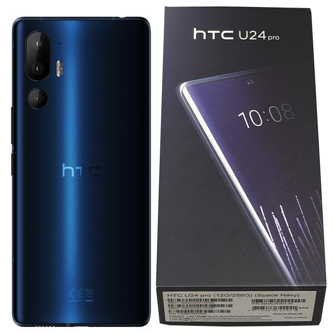 HTC U24 Pro Dual-SIM 256GB ROM + 12GB RAM (GSM Only | No CDMA) Factory Unlocked 5G SmartPhone (Space Blue) - International Version