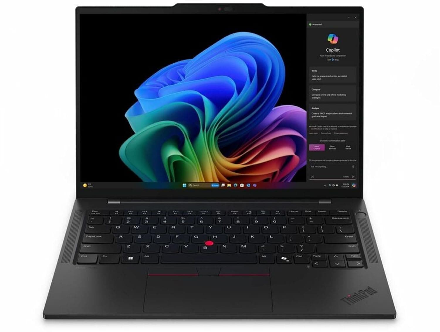 Lenovo ThinkPad T14s Gen 6 21N1002DUS 14" Copilot+ PC Notebook - WUXGA - Qualcomm Snapdragon X Plus X1P-42-100 - 16 GB - 512 GB SSD - English Keyboard - Black