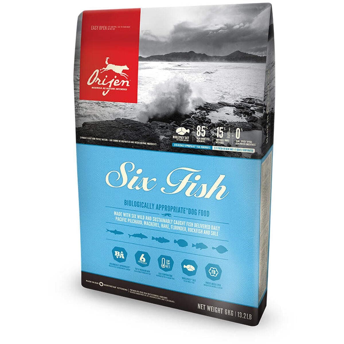 Orijen Dog Dry Food Six Fish - 11.4 Kg