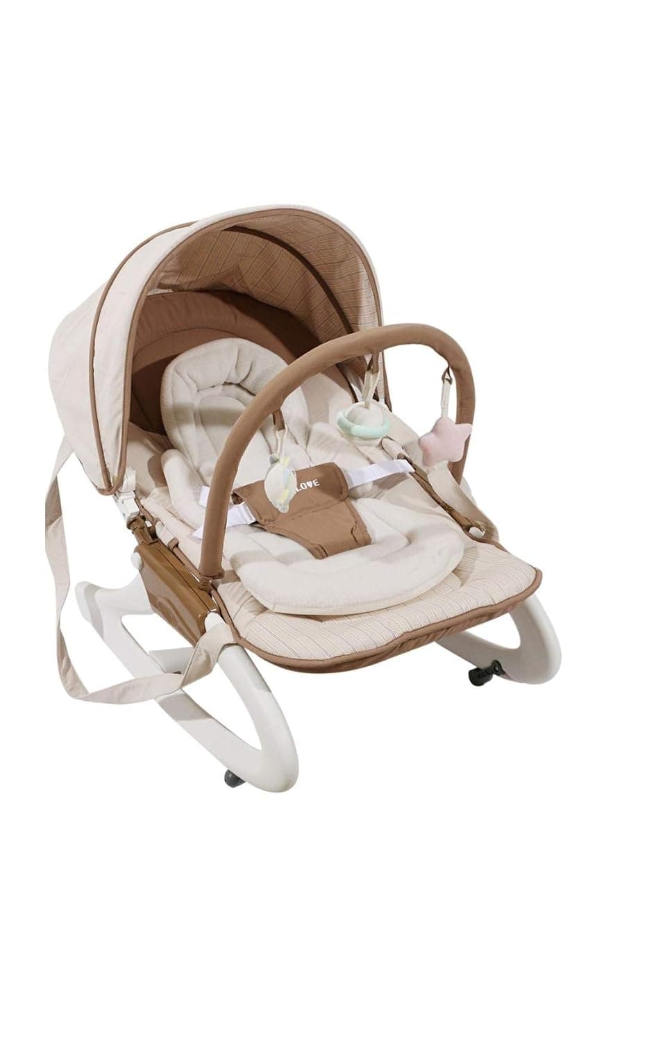 baby rocking chair with toys