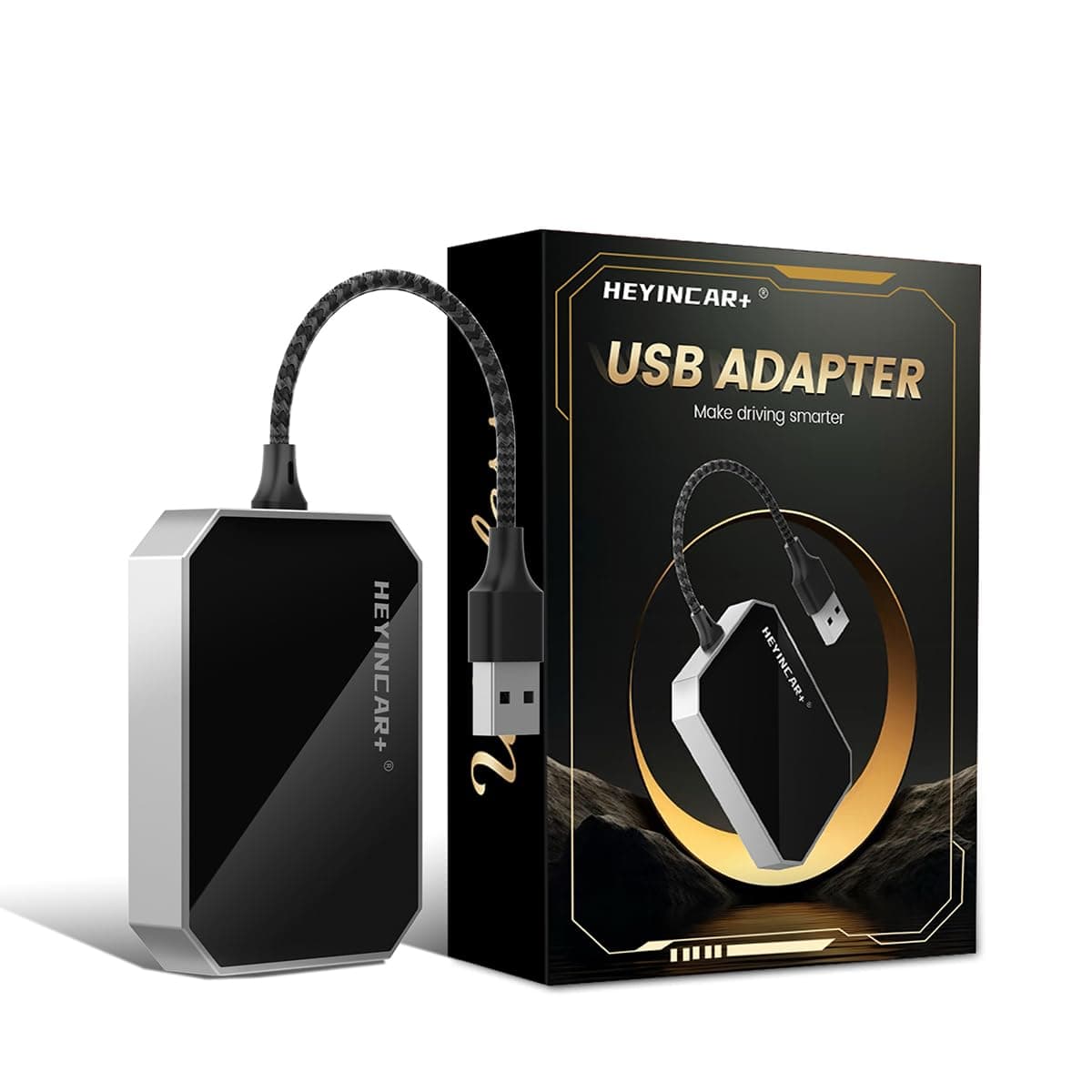 HEYINCAR+ Carbitlink to CarPlay Android Auto Adapter, Convert Carbitlink/Easy Connect to CarPlay & Android Auto, For Chinese Car Jetour,Geely,Dongfeng,Hongqi,BAIC,GAC,FAW Bestune– Plug & Play