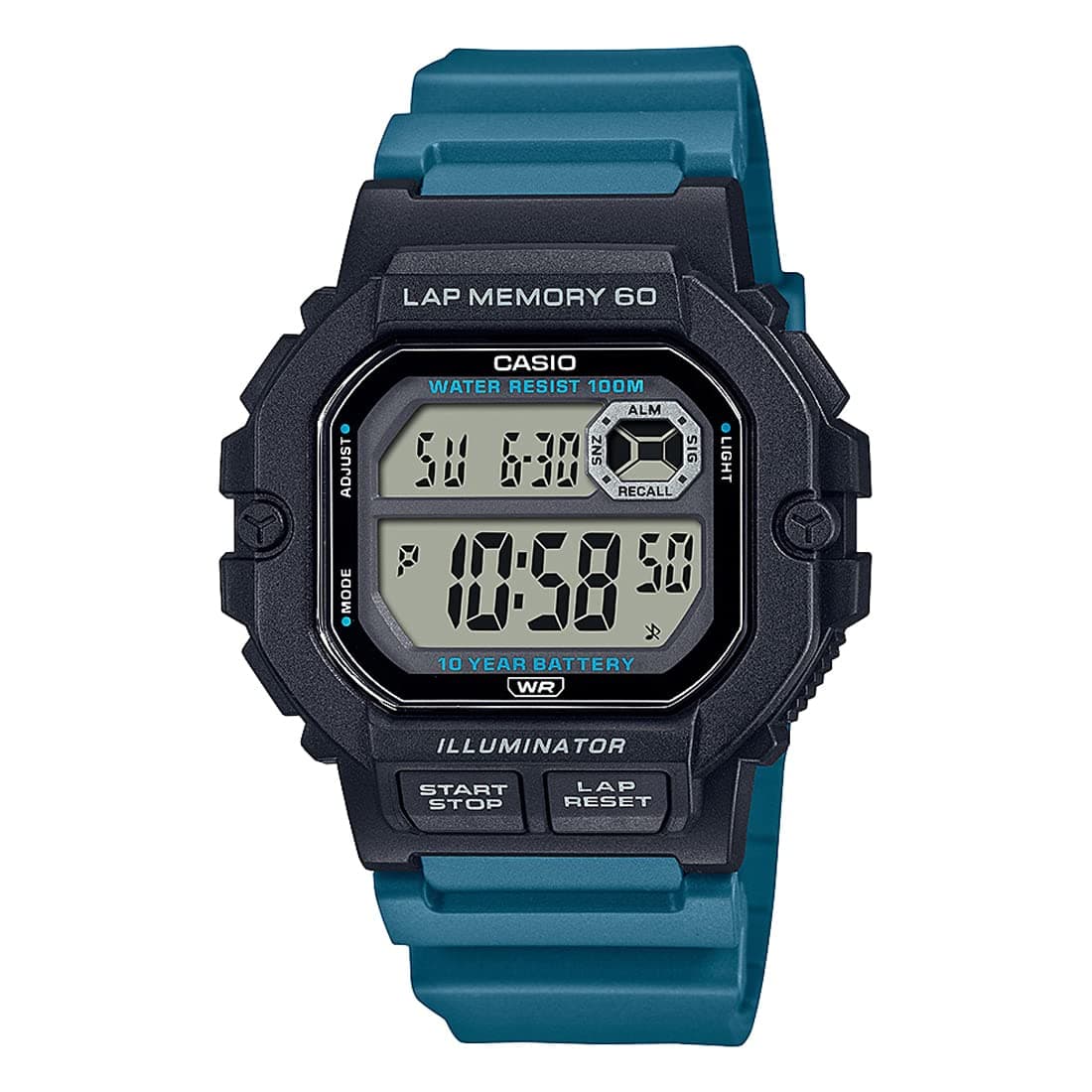 Casio Men's Watch - WS-1400H-3AVDF Clear Dial