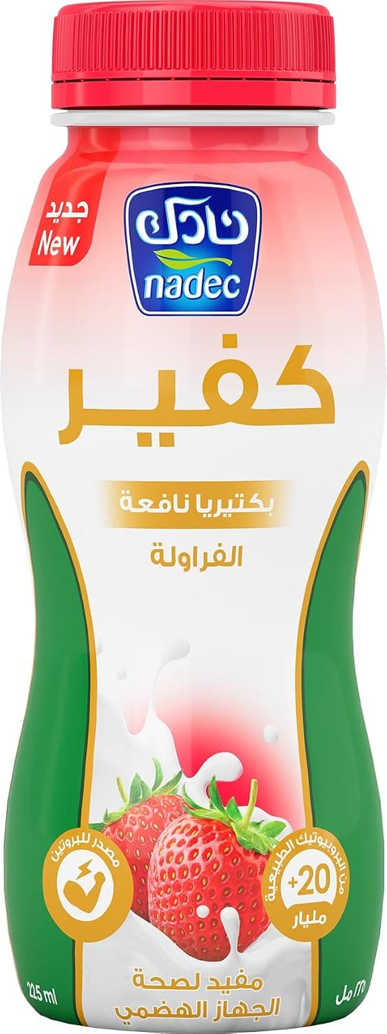 Nadec Strawberry Flavoured Kefir Drink 225 ml