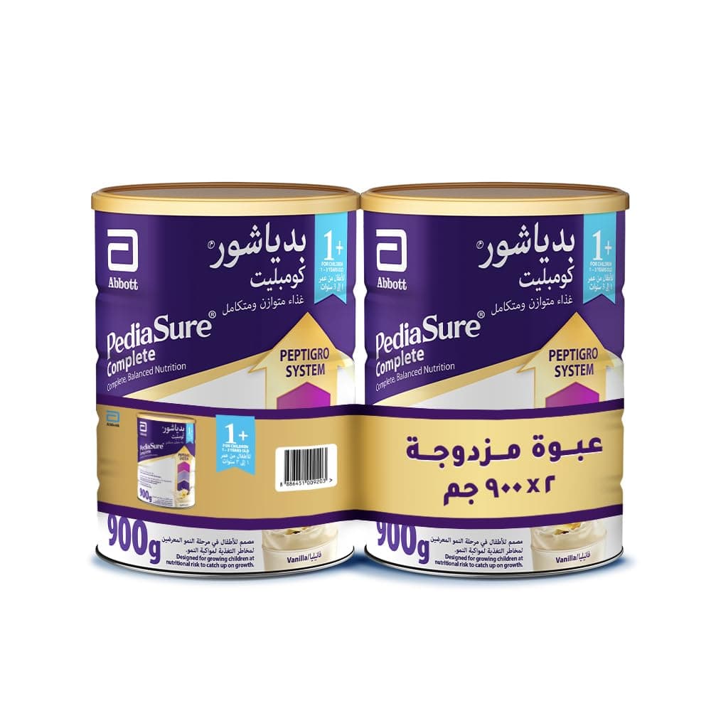 Pediasure 1+ Vanilla Flavor Powder Milk, 2 x 900 g, White
