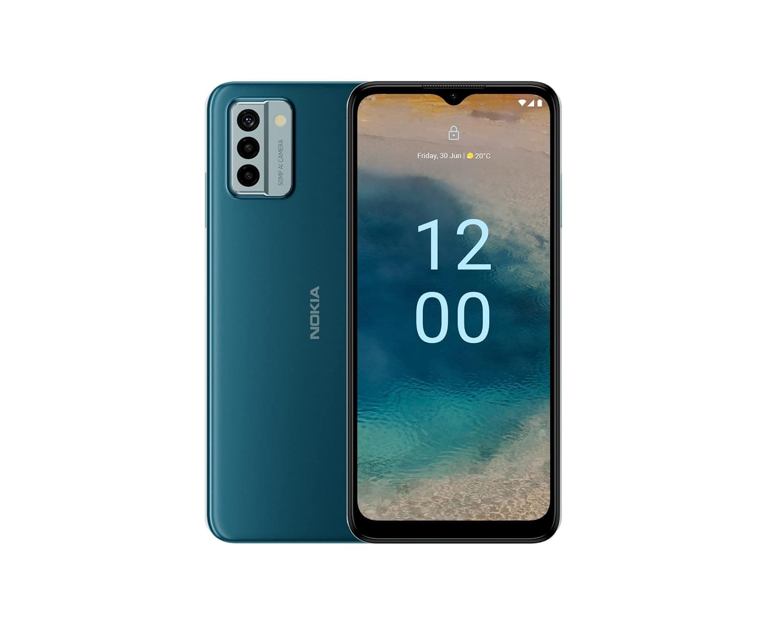 Nokia G22 Dual-Sim 128GB ROM + 4GB RAM (GSM only | No CDMA) Factory Unlocked 4G/LTE SmartPhone (Lagoon Blue) - International Version
