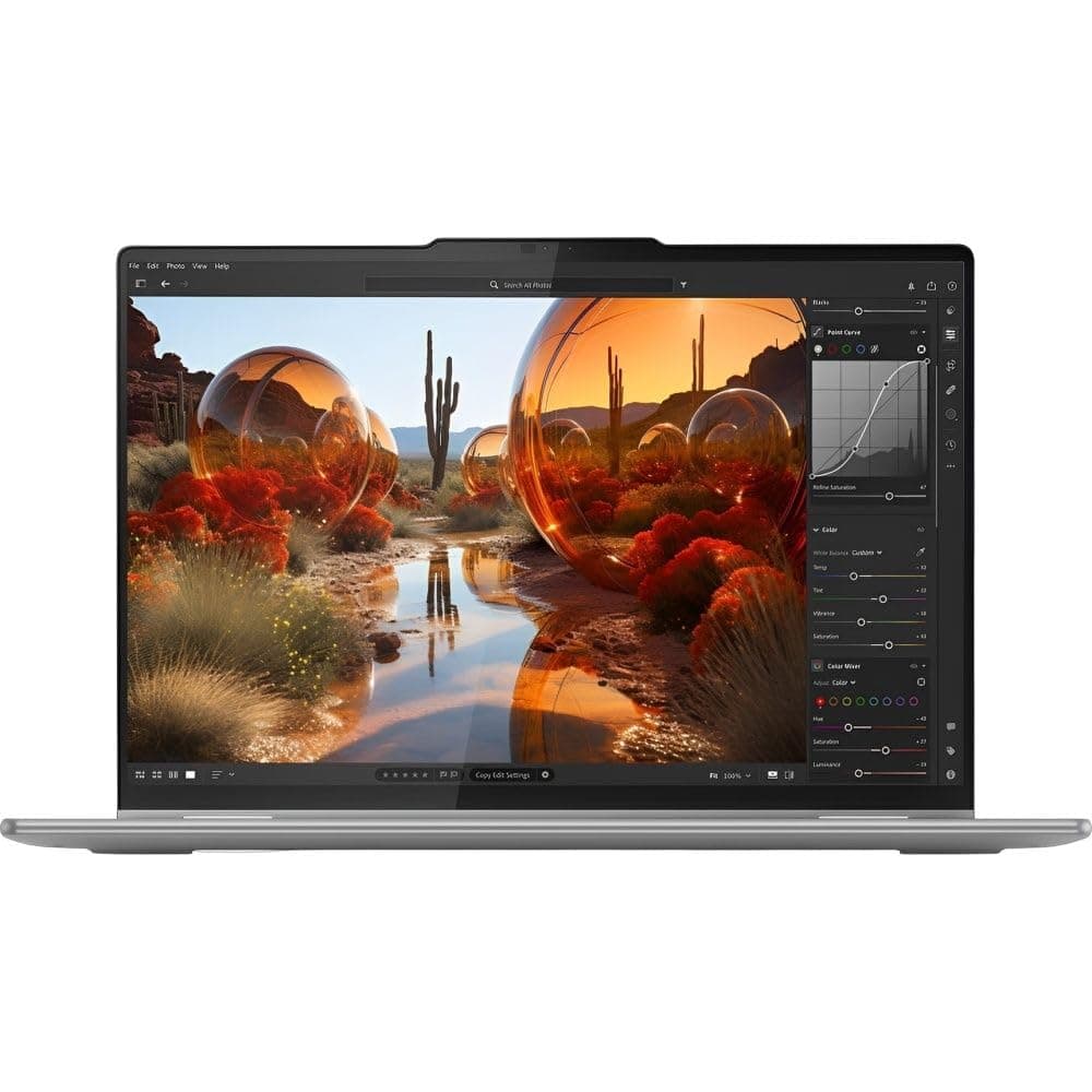 Lenovo Yoga 7 2-in-1 16AHP9 Laptop, 16" WUXGA IPS Touch Display, AMD Ryzen 7 8840HS, 16GB RAM, 512GB SSD, AMD Radeon 780M Graphics, Backlit English K/B, Win11, Arctic Grey