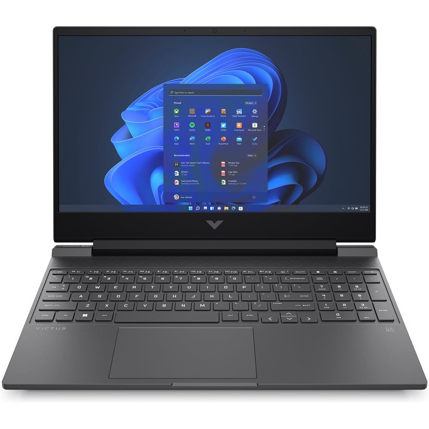 HP Victus Gaming Laptop 15-fa2700nx, 15.6" FHD, Intel Core i5-13420H (13Th Gen), NVIDIA GeForce RTX 3050, 16GB RAM, 512GB SSD, Windows 11 Home, Mica silver - B84F2EA