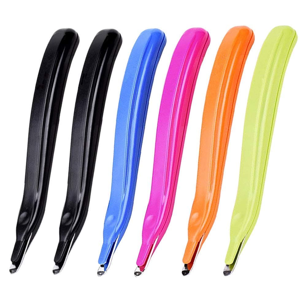 6 PCS Professional Magnetic Staple Remover Set with Rubberized Grip, Efficient Staple Puller Tool for School, Office, and Home Use, Includes 5 Color Variations, Durable and Comfortable to Use