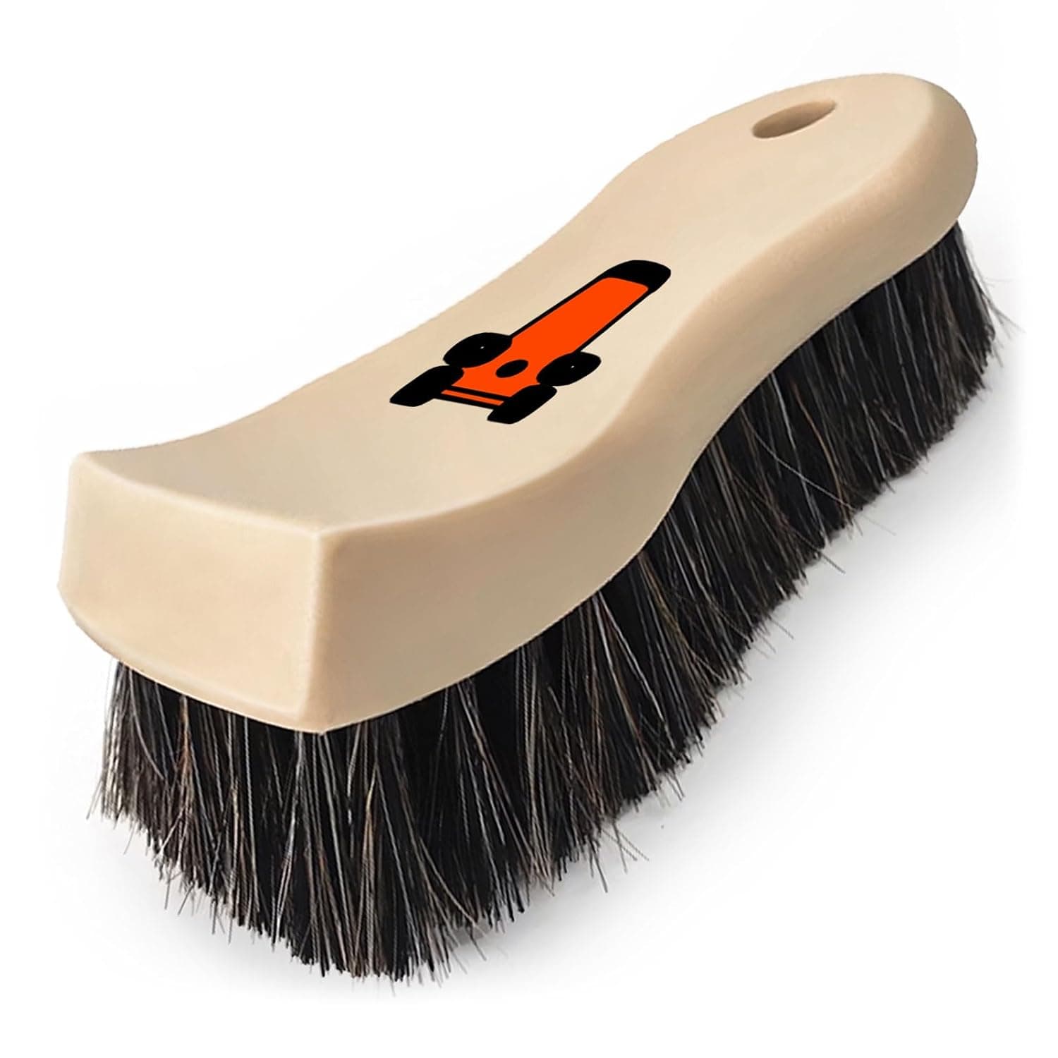 YeewayVeh Leather Cleaning Brush, Long Bristle Horse Hair Car Cleaning Brush for Car Interior Leather Seat and Home Furniture