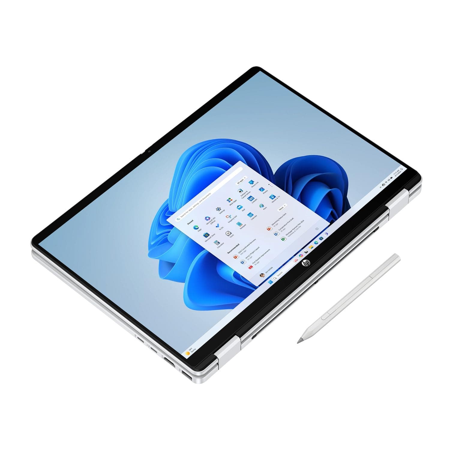 HP OmniBook 5 Flip 2-in-1 Laptop 14-fp0019nx, 14" 2K, Touch screen, Intel Core 7 150U, Intel Graphics, 16GB RAM, 512GB SSD, Windows 11 Home, Glacier silver - D81GYEA