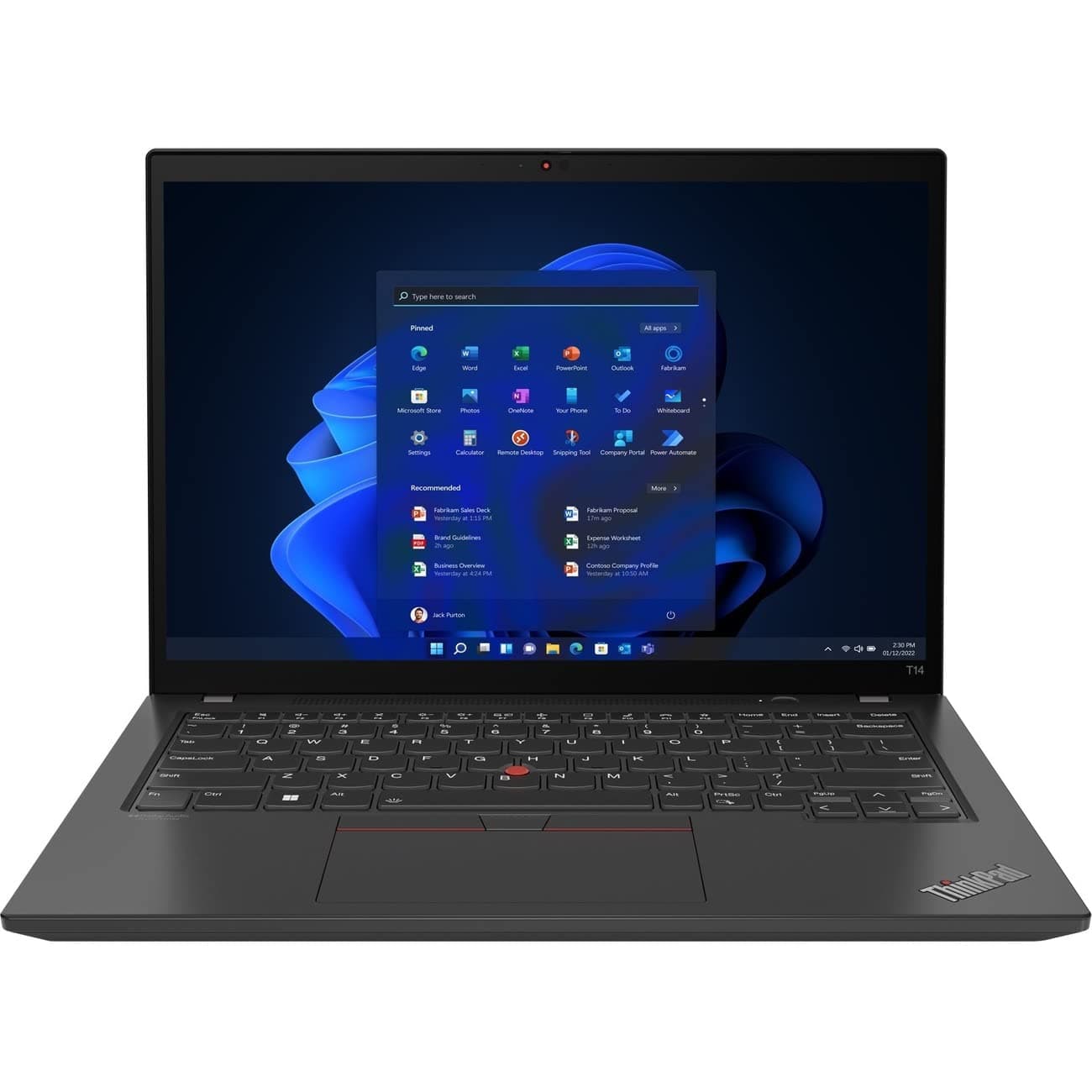 Lenovo ThinkPad T14 Gen 3 21AH00JNUS 14" Notebook - WUXGA - 1920 x 1200 - Intel Core i5 12th Gen i5-1245U Deca-core (10 Core) - 16 GB Total RAM - 16 GB On-Board Memory - 512 GB SSD - Thunder Black