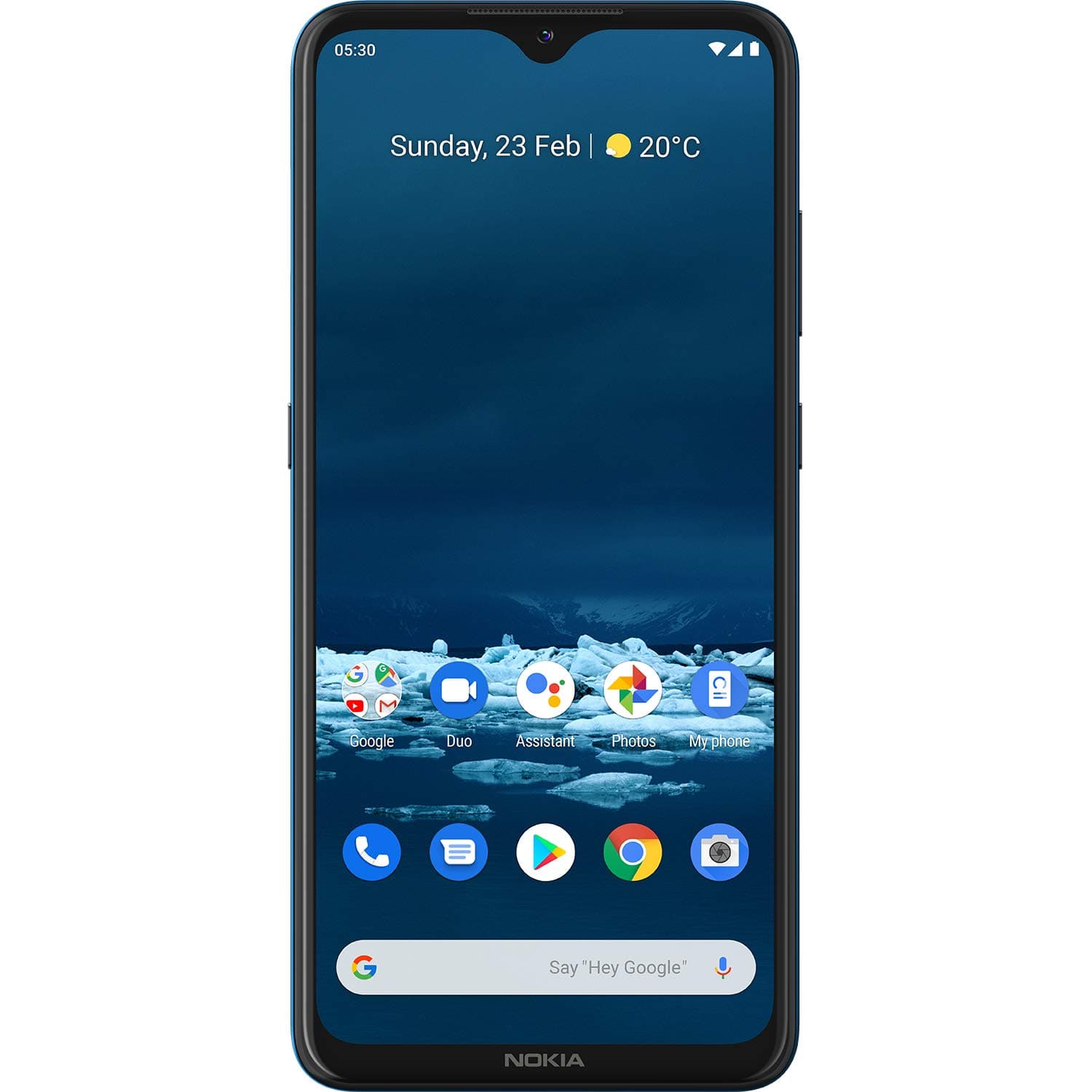 Nokia 5.3 Android Smartphone, 4GB RAM, 64GB Memory, 6.55” HD+ screen, Quad Camera with AI Imaging - Cyan, 6830AA003741