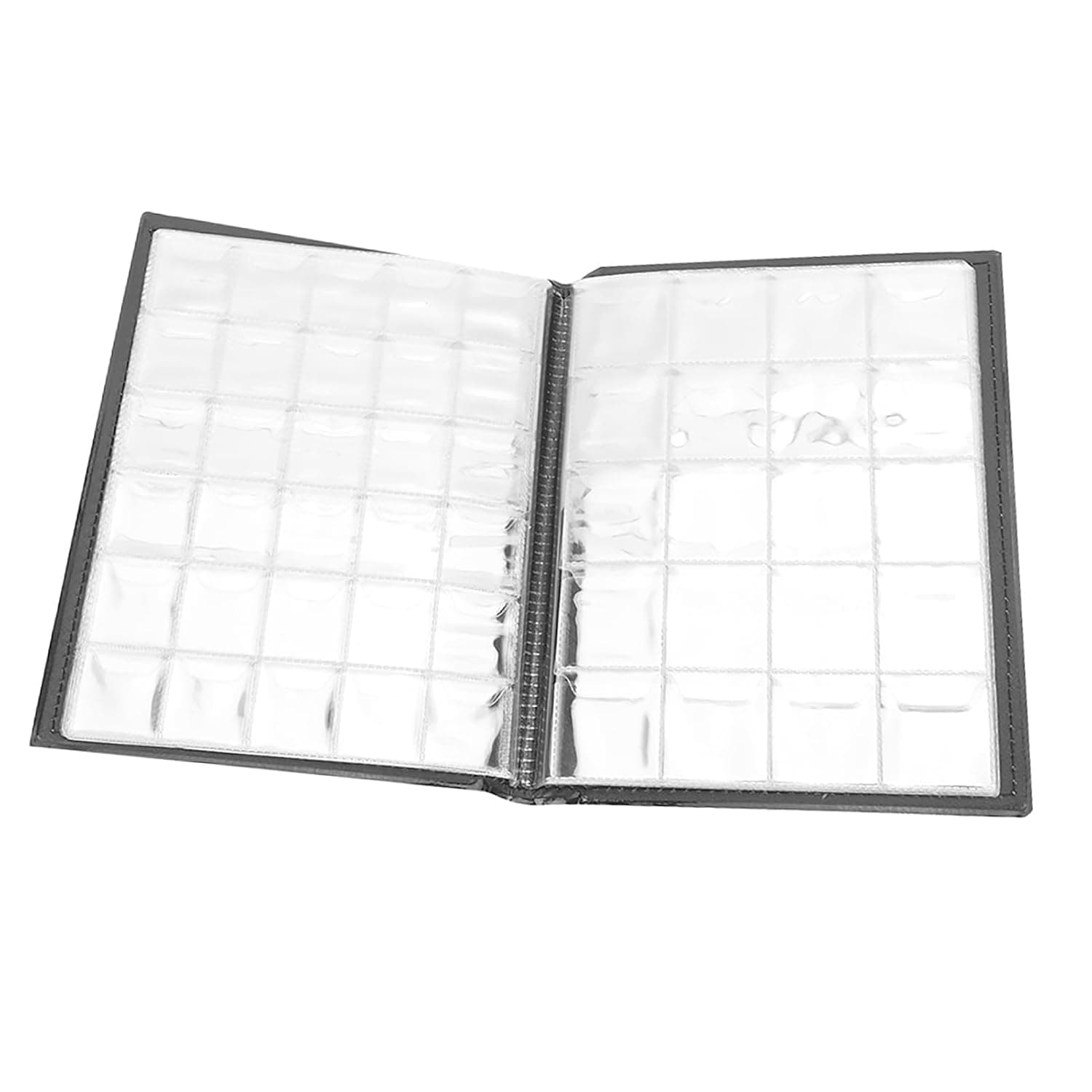 LICAEVEY Album, 250 Pockets 10 Pages, PU Leather Shell Collection Book for Collectors, Storage for Tokens Medals Badges, Hobbyist for Home Travel (Brown)
