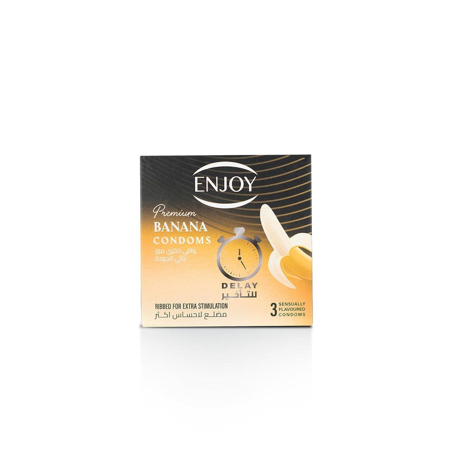 Enjoy Banana Flavour Premium Delay Condoms 3-Piece