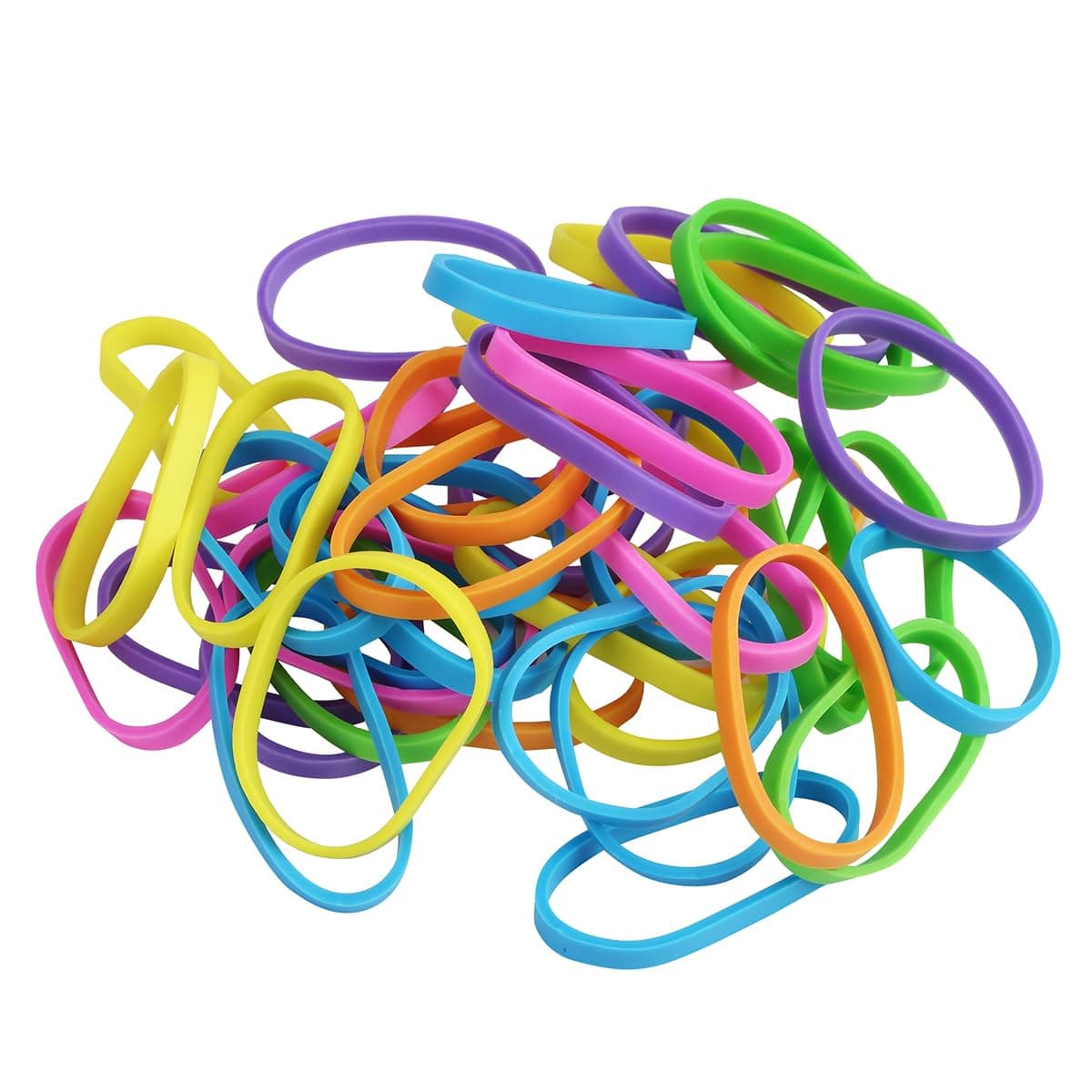 Lawazim Colorful Rubber Band Set (25,38,50) mm | General Purpose Elastic Stretchable Bands Sturdy Rubber Bands for Home, Office, School, Stationery Supplies